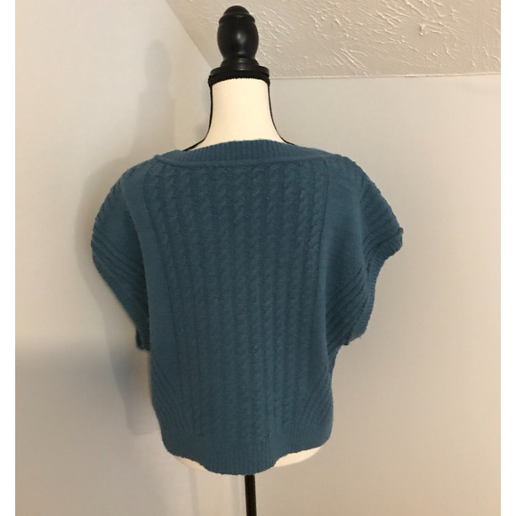 Anthropologie Pilcro Oversized Cable-Knit Sweater Tee - Size Medium - Picture 4 of 9